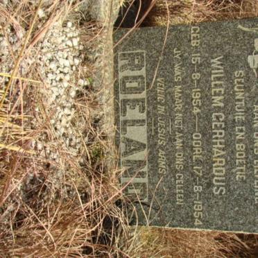 ROELAND Willem Gerhardus 1954-1954