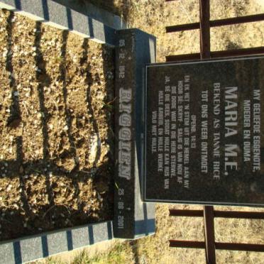 RIGGIEN Maria M.E. 1942-2001