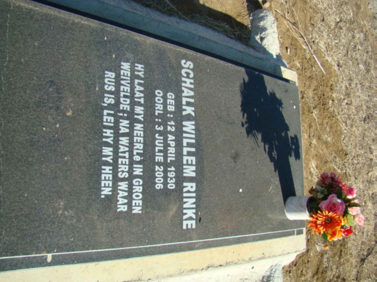 RINKE Schalk Willem 1930-2006