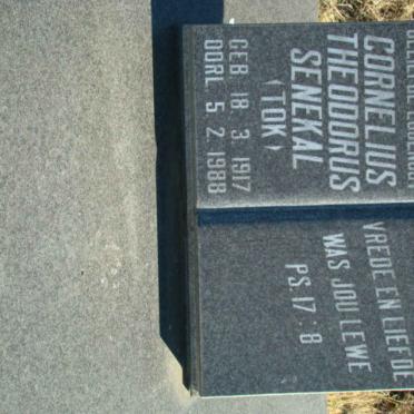 SENEKAL Cornelius Theodorus 1917-1988
