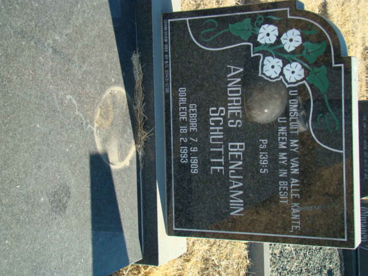 SCHUTTE Andries Benjamin 1909-1993