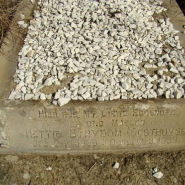 STRYDOM Hettie nee OOSTHUYSE 1909-1939