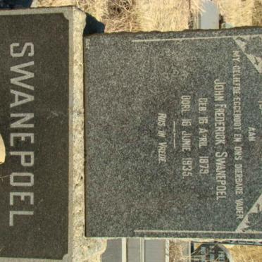SWANEPOEL John Frederick 1879-1935