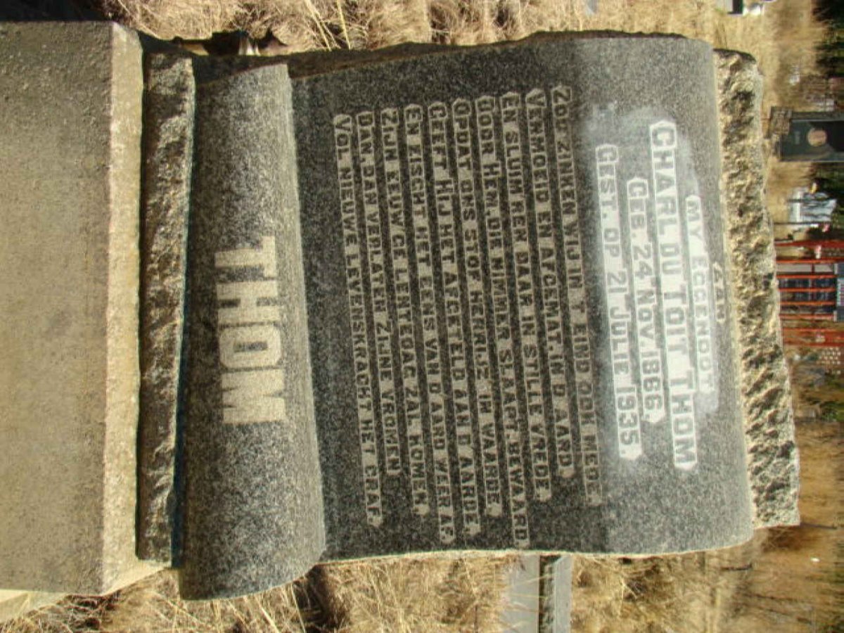 THOM Charl du Toit 1866-1935