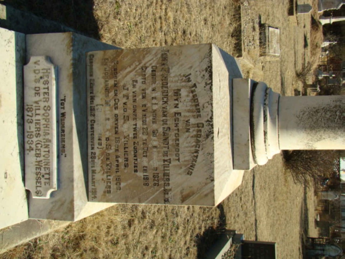 VILLIERS, de  :: WESSELS