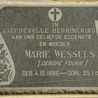WESSELS Marie nee FOURIE 1886-1963