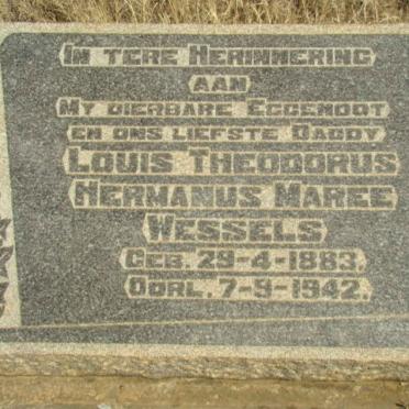 WESSELS Louis Theodorus Hermanus Maree 1883-1942