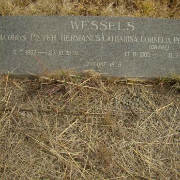 WESSELS Jacobus Pieter Hermanus 1887-1978 &amp; Catharina Cornelia Petronella GRABE 1905-1976