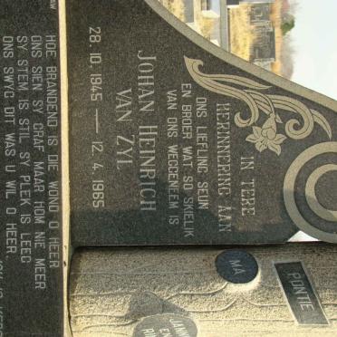 ZYL Johan Heinrich, van 1945-1965