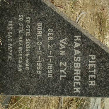 ZYL Pieter Haasbroek, van 1890-1959