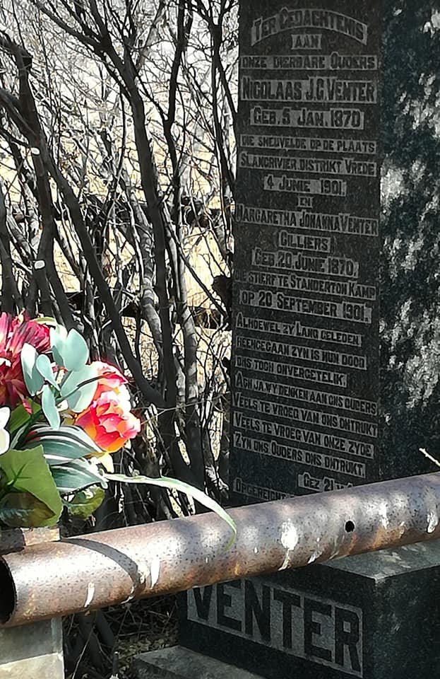 VENTER Nicolaas J.G. 1870-1901 &amp; Margaretha Johanna CILLIERS 1870-1901