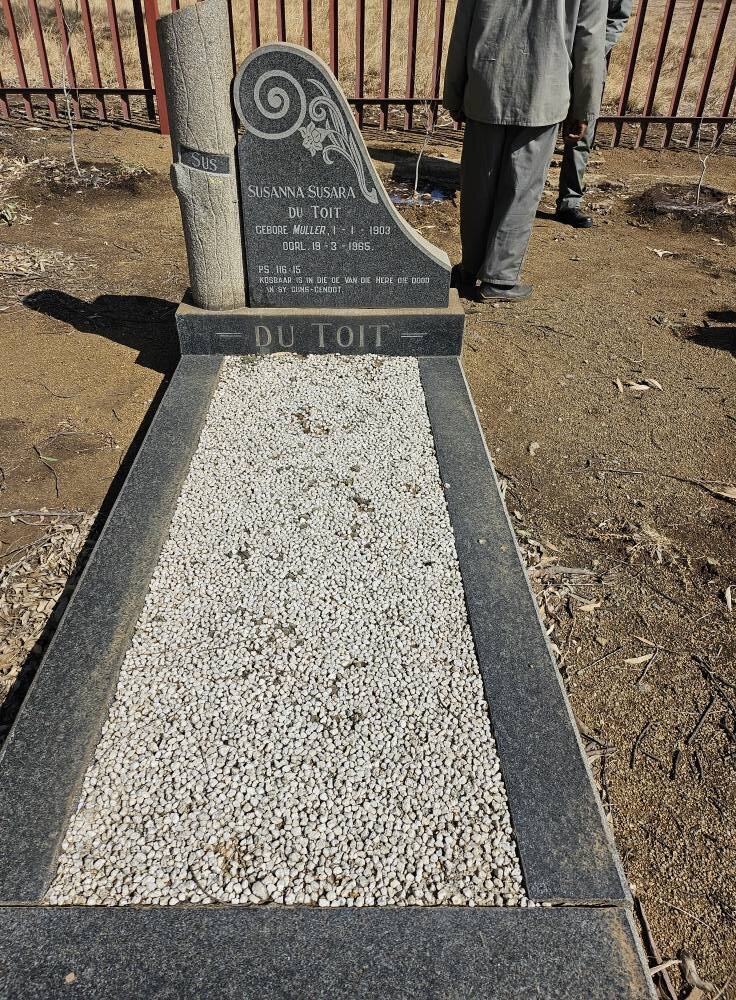 TOIT Susanna Susara, du nee MULLER 1903-1965