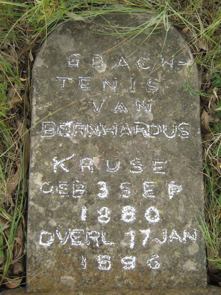 KRUSE Bernhardus 1880-1896