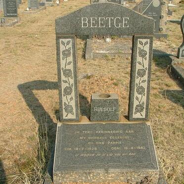 BEETGE Roedolf 1928-1962