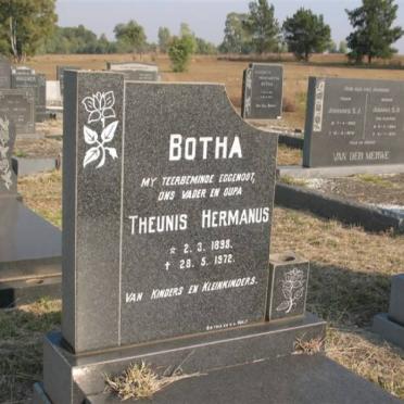 BOTHA Theunis Hermanus 1898-1972