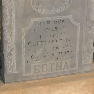 BOTHA Ferdinandus 1905-1970