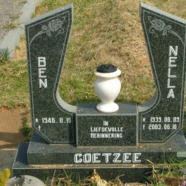 COETZEE Ben 1946- &amp; Nella 1939-2003