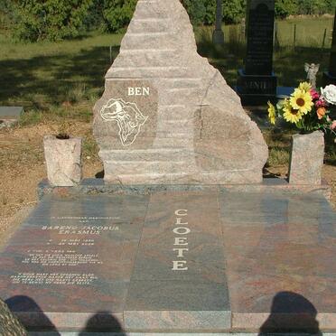 CLOETE Barend Jacobus Erasmus 1930-2006