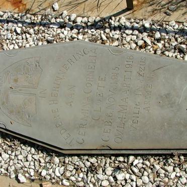 CLOETE Germina Cornelia 1915-1916