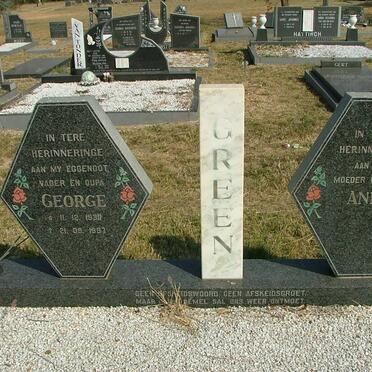 GREEN George 1930-1987 &amp; Anne