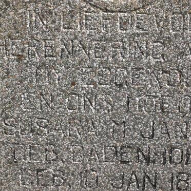 JANSEN Susara M. nee BADENHORST 1889-