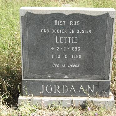 JORDAAN Lettie 1896-1968
