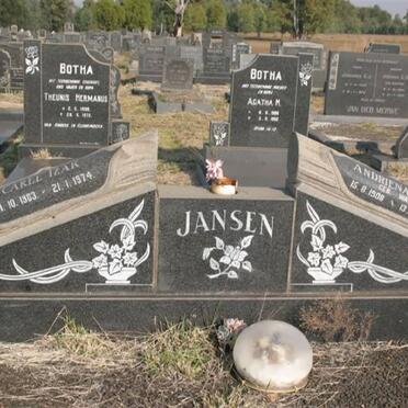 JANSEN Carel Izak 1903-1974 &amp; Andriena Agnes WAGNER 1908-1992