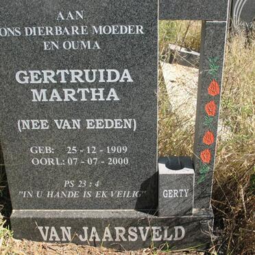JAARSVELD Gertruida Martha, van nee VAN EEDEN 1909-2000