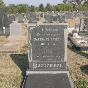 KOEKEMOER Martha Elizabeth Dorethea 1917-1976