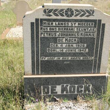 KOCK Petrus Johannes, de 1926-1942