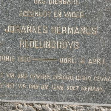 REDELINGHUYS Johannes Hermanus 1880-1954