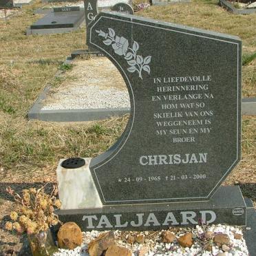 TALJAARD Chrisjan 1965-2000