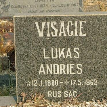 VISAGIE Lukas Andries 1880-1962