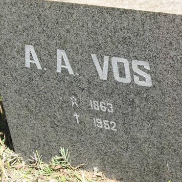 VOS A.A. 1863-1952