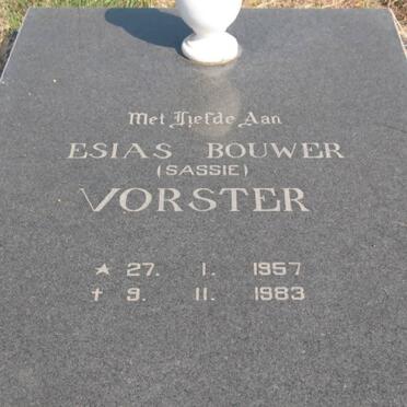 VORSTER Esias Bouwer 1957-1983