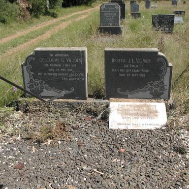 VILJOEN  Guilliaume G. 1878-1954 &amp; Hester J.E. ENSLIN 1874-1959