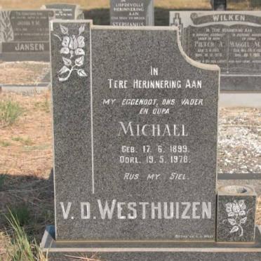 WESTHUIZEN Michael, v.d. 1899-1978