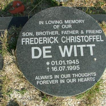 WITT Frederick Christoffel, de 1945-1995