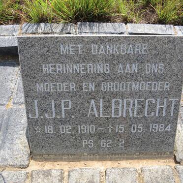 ALBRECHT J.J.P. 1910-1984