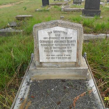 BEUKES Gerhardus Johannes 1871-1946