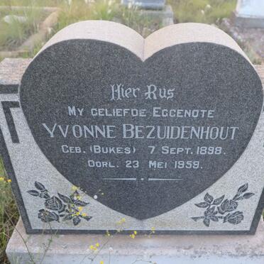 BEZUIDENHOUT Yvonne nee BUKES 1898-1959