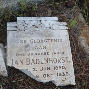 BADENHORST Jan 1850-1939