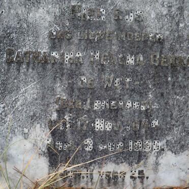 BEUKES Catharina Helena, DE WET nee LOMBAARD 1844-1930