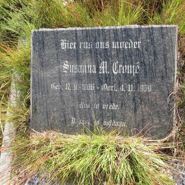 CRONJE Susanna M. 1866-1959