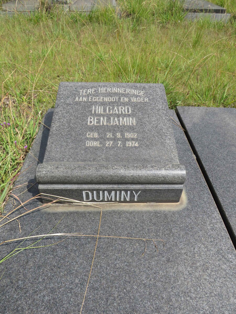 DUMINY Hilgard Benjamin 1902-1974