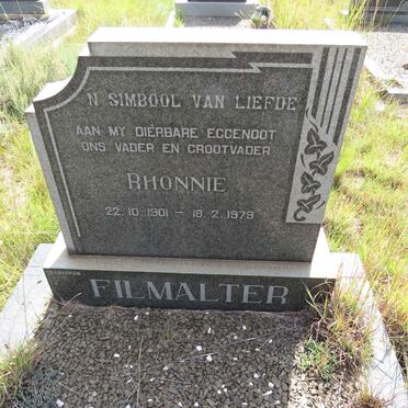 FILMALTER Rhonnie 1901-1979