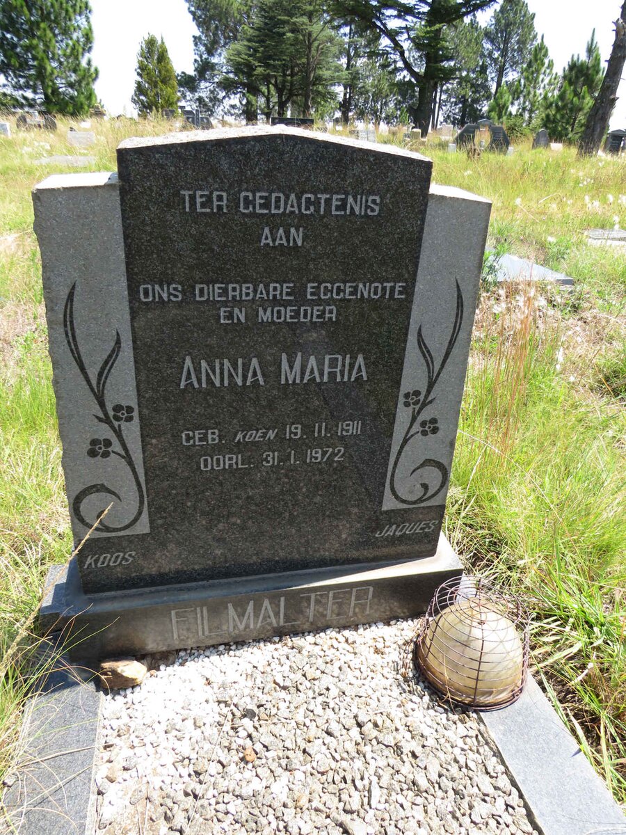 FILMALTER Anna Maria nee KOEN 1911-1972