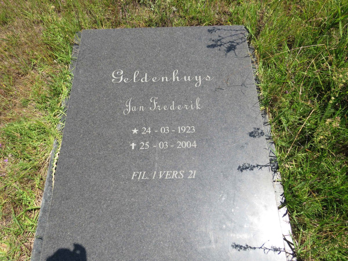 GELDENHUYS Jan Frederik 1923-2004