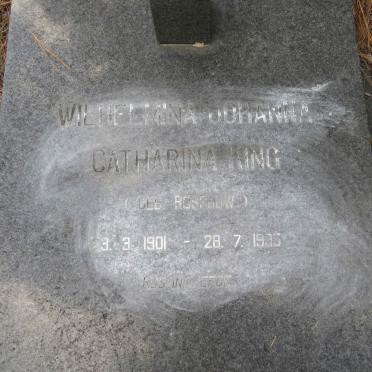 KING Wilhelmina Johanna Catharina nee ROSSOUW 1901-1995