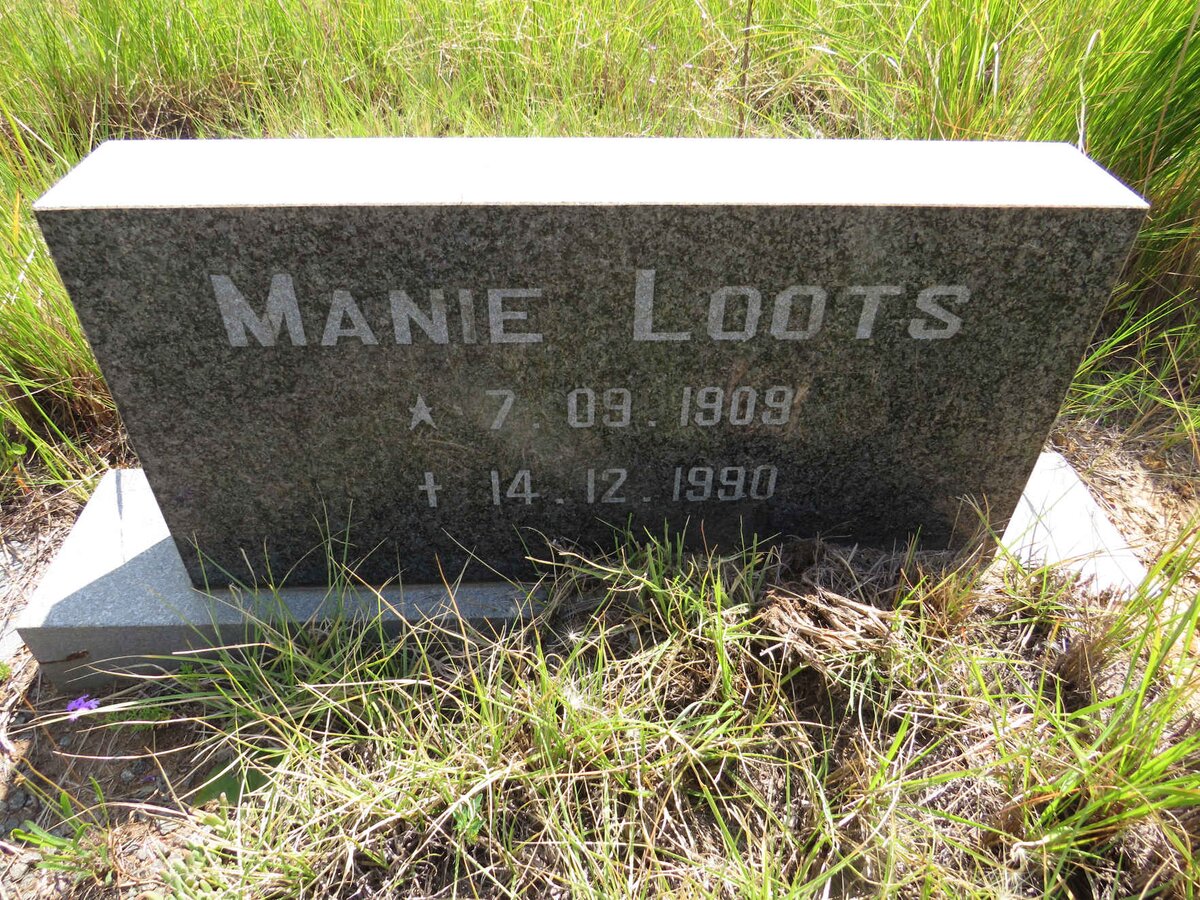 LOOTS Manie 1909-1990